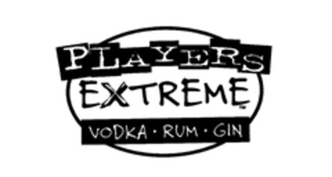 PLAYERS EXTREME VODKA·RUM·GIN Logo (EUIPO, 29.03.2004)