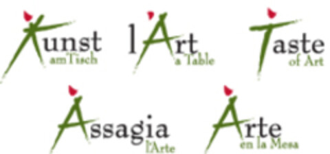 Kunst am Tisch l'Art a Table Taste of Art Assagia l'Arte Arte en la Mesa Logo (EUIPO, 30.09.2005)