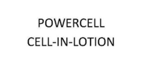 POWERCELL CELL-IN-LOTION Logo (EUIPO, 07/29/2014)