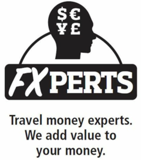 FXPERTS Travel Money experts. We add value to your money. Logo (EUIPO, 14.10.2016)