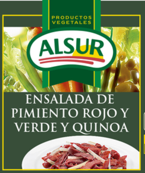 PRODUCTOS VEGETALES ALSUR ENSALADA DE PIMIENTO ROJO Y VERDE Y QUINOA Logo (EUIPO, 09.01.2017)