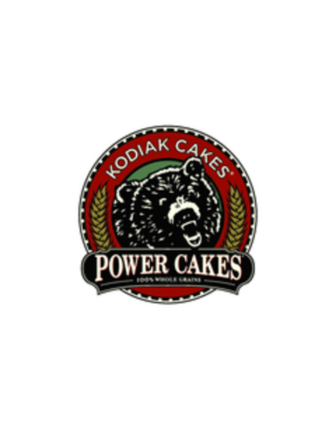 KODIAK CAKES POWER CAKES 100% WHOLE GRAINS Logo (EUIPO, 24.05.2017)