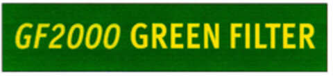 GF2000 GREEN FILTER Logo (EUIPO, 10.02.1999)