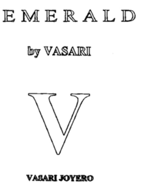 EMERALD by VASARI V VASARI JOYERO Logo (EUIPO, 01.09.2001)