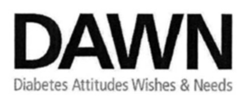 DAWN Diabetes Attitudes Wishes & Needs Logo (EUIPO, 06/22/2005)