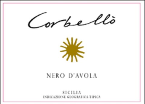 Corbellò Nero d'Avola Sicilia Indicazione Geografica Tipica Logo (EUIPO, 10/30/2009)