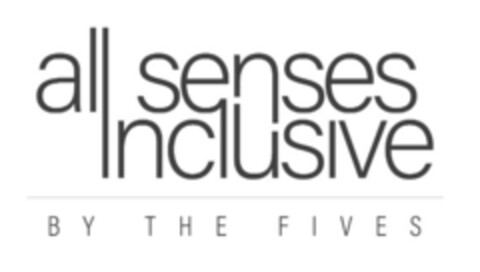 ALL SENSES INCLUSIVE BY THE FIVES Logo (EUIPO, 12.07.2019)