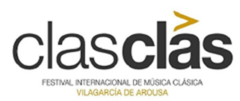 CLASCLAS FESTIVAL INTERNACIONAL DE MÚSICA CLÁSICA VILAGARCÍA DE AROUSA Logo (EUIPO, 12/30/2019)