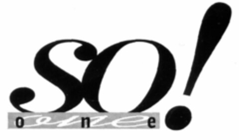 SO! one one Logo (EUIPO, 16.04.1998)