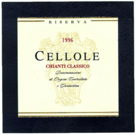 CELLOLE RISERVA 1996 CHIANTI CLASSICO Logo (EUIPO, 19.04.1999)