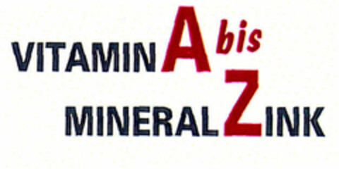 VITAMIN A bis MINERAL ZINK Logo (EUIPO, 01.03.2000)