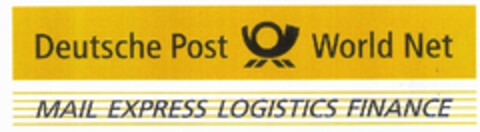 Deutsche Post World Net MAIL EXPRESS LOGISTICS FINANCE Logo (EUIPO, 12.05.2000)