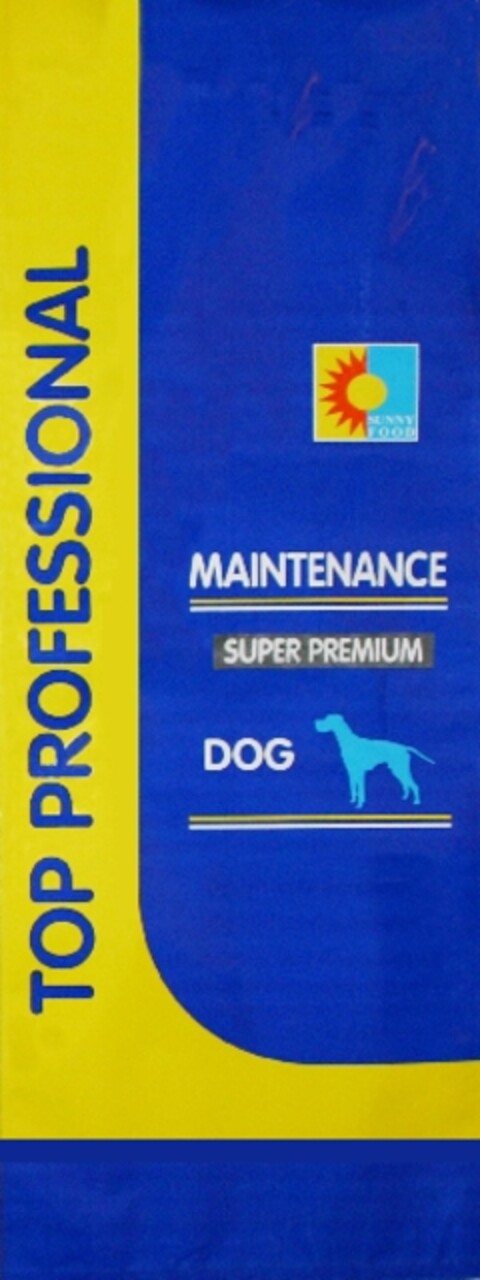 TOP PROFESSIONAL MAINTENANCE SUPER PREMIUM DOG SUNNY FOOD Logo (EUIPO, 16.09.2011)