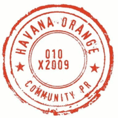 HAVANA ORANGE COMMUNITY PR 010 X2009 Logo (EUIPO, 16.05.2013)