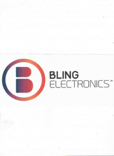 BLING ELECTRONICS Logo (EUIPO, 09.10.2014)