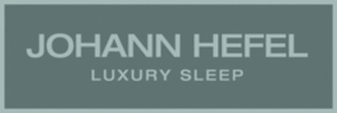 JOHANN HEFEL LUXURY SLEEP Logo (EUIPO, 08.10.2015)