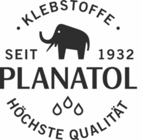 PLANATOL KLEBSTOFFE HÖCHSTE QUALITÄT SEIT 1932 Logo (EUIPO, 21.02.2017)