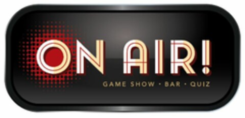 ON AIR! GAME SHOW BAR QUIZ Logo (EUIPO, 08/30/2018)