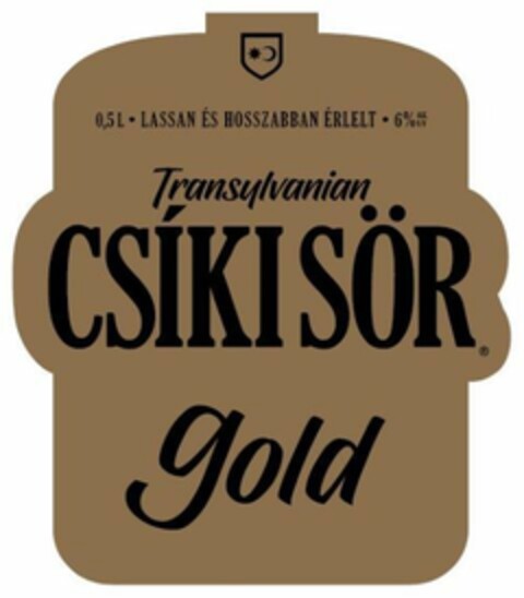 Transylvanian CSÍKI SÖR gold Logo (EUIPO, 07/26/2022)