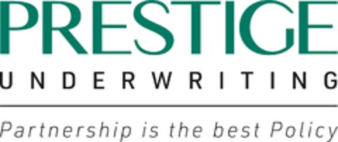 PRESTIGE UNDERWRITING Partnership is the best Policy Logo (EUIPO, 16.06.2023)