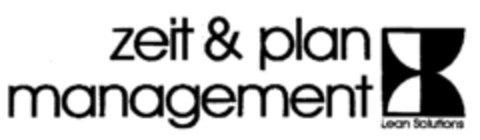 zeit & plan management Lean Solutions Logo (EUIPO, 10.05.1996)