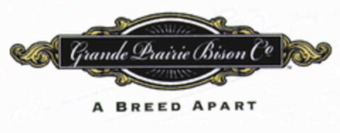 Grande Prairie Bison C.° A BREED APART Logo (EUIPO, 07/11/2001)