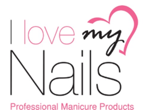 I love my Nails
professional manicure products Logo (EUIPO, 07/15/2011)