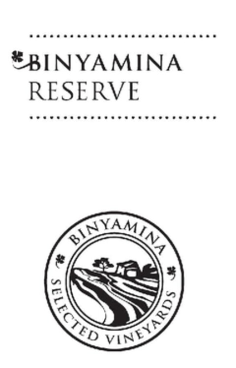 BINYAMINA RESERVE BINYAMINA SELECTED VINYARDS Logo (EUIPO, 22.08.2011)