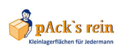 pAck's rein Kleinlagerflächen für Jedermann Logo (EUIPO, 30.12.2011)