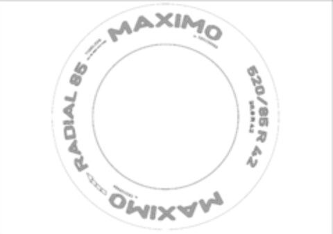 RADIAL 85 MAXIMO BY TRELLEBORG 520/85R42 TUBELESS Logo (EUIPO, 03.07.2015)