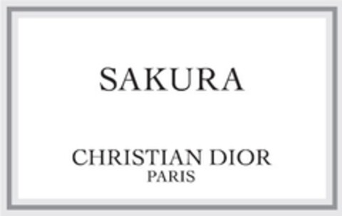 SAKURA CHRISTIAN DIOR PARIS Logo (EUIPO, 14.03.2018)