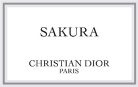 SAKURA CHRISTIAN DIOR PARIS Logo (EUIPO, 03/14/2018)