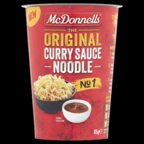 McDonnells The Original Curry Sauce Noodle No 1 Logo (EUIPO, 12/21/2022)