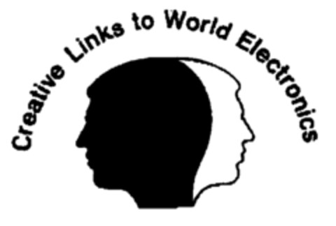 CREATIVE LINKS TO WORLD ELECTRONICS Logo (EUIPO, 01.04.1996)