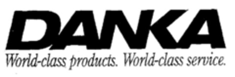 DANKA World-class products. World-class service. Logo (EUIPO, 01.04.1996)