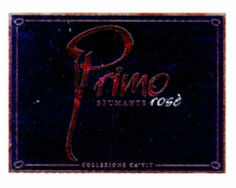 Primo SPUMANTE rosè COLLEZIONE CA'VIT Logo (EUIPO, 05.10.2001)