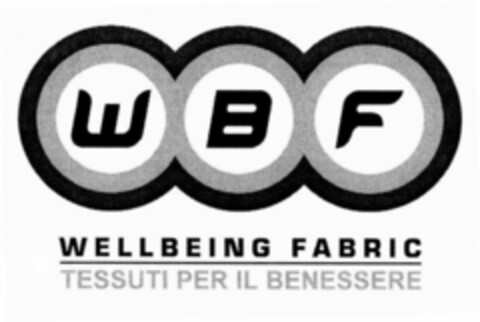 WBF WELLBEING FABRIC TESSUTI PER IL BENESSERE Logo (EUIPO, 10.06.2002)