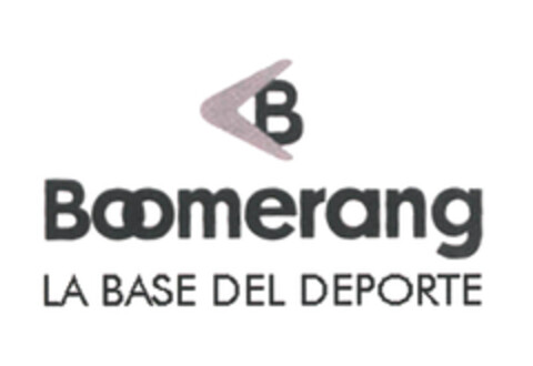 B Boomerang LA BASE DEL DEPORTE Logo (EUIPO, 24.11.2005)