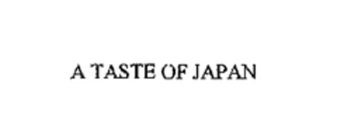 A TASTE OF JAPAN Logo (EUIPO, 04.07.2006)