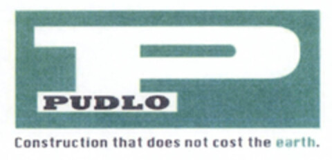 P PUDLO Construction that does not cost the earth. Logo (EUIPO, 02.04.2012)