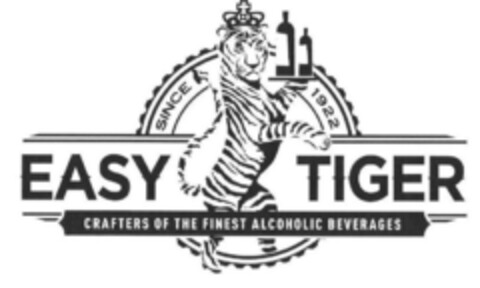 EASY TIGER CRAFTERS OF THE FINEST ALCOHOLIC BEVERAGES SINCE 1922 Logo (EUIPO, 17.02.2015)