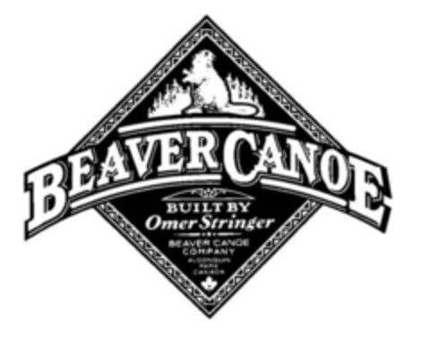 BEAVER CANOE BUILT BY OMER STRINGER BEAVER CANOE COMPANY ALGONQUIN PARK CANADA Logo (EUIPO, 05/24/2019)