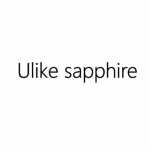 Ulike sapphire Logo (EUIPO, 20.06.2022)