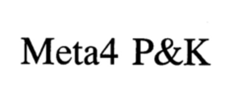 Meta4 P&K Logo (EUIPO, 04/09/1999)