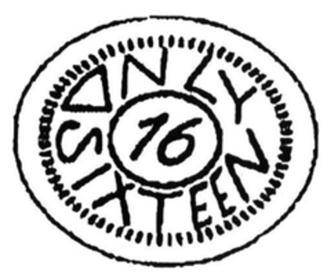 ONLY SIXTEEN 16 Logo (EUIPO, 22.07.2004)