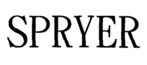 SPRYER Logo (EUIPO, 04.09.2007)