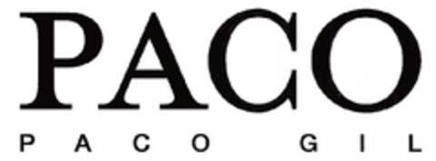 PACO PACO GIL Logo (EUIPO, 04/30/2010)