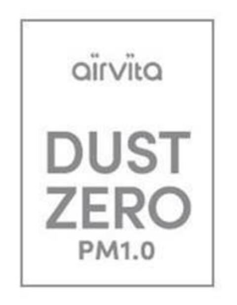 airvita DUST ZERO PM1.0 Logo (EUIPO, 19.10.2017)