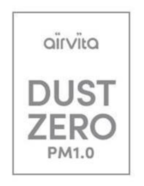 airvita DUST ZERO PM1.0 Logo (EUIPO, 10/19/2017)