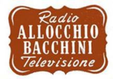 Radio ALLOCCHIO BACCHINI Televisione Logo (EUIPO, 14.11.2017)